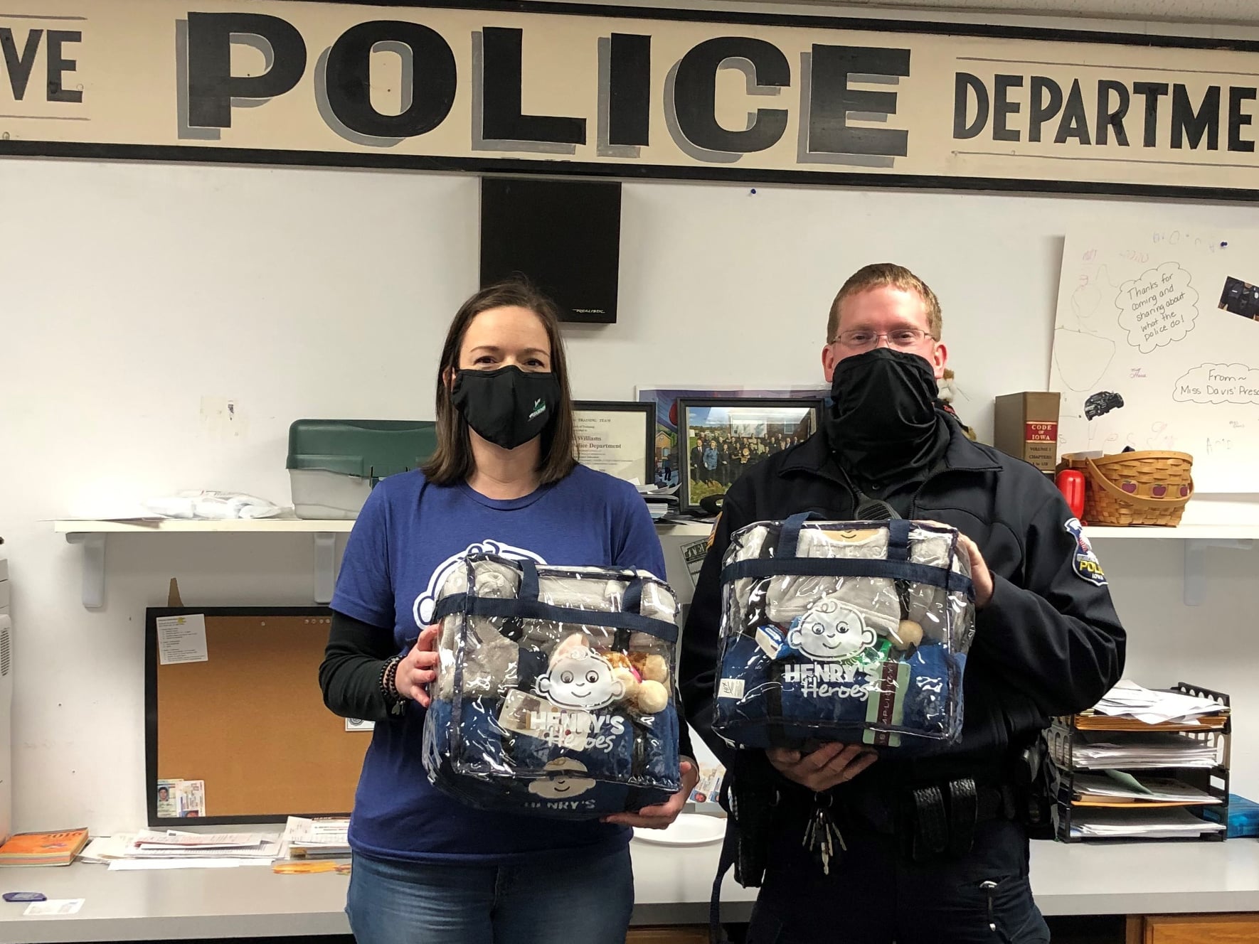 Henry's Heroes Comfort Kits Help in Difficult Situations Iowa Select